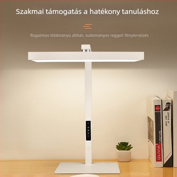 Gyerekeknek/diákoknak szánt asztali lámpa klipsz-duális használattal, teljes spektrumú szemvédő, intelligens érintéses kapcsoló, 24V-os tápegység, magas CRI 95+