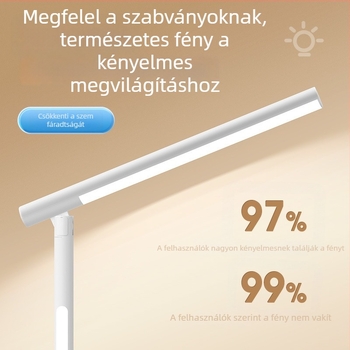 Mijia tanuláshoz tervezett asztali lámpa szemvédővel, USB csatlakozással, kollégiumi éjjeli lámpa, nordic stílus, intelligens vezérlés, gombos kapcsoló