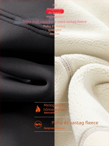 Lányoknak: Vastag fleece-szövésű cápa-stílusú leggings, téli vise, magas derekú, nylon 75% keverék, gumis derék, nyílás nélkül