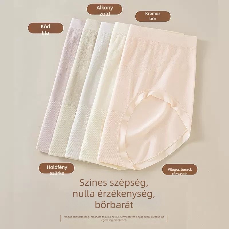 Nemzetközi női varrás nélküli középmagas derekú fehérnemű, plusz méret, 160–260, Mulberry Silk