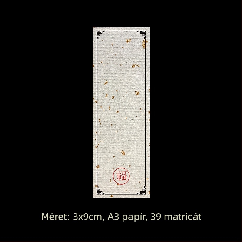 Üres kézzel írt címke matricaszett – bevont papír, különböző méretek, öntapadós, testreszabható