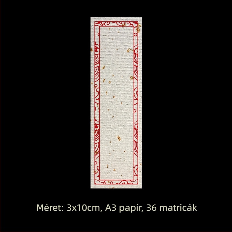 Üres kézzel írt címke matricaszett – bevont papír, különböző méretek, öntapadós, testreszabható