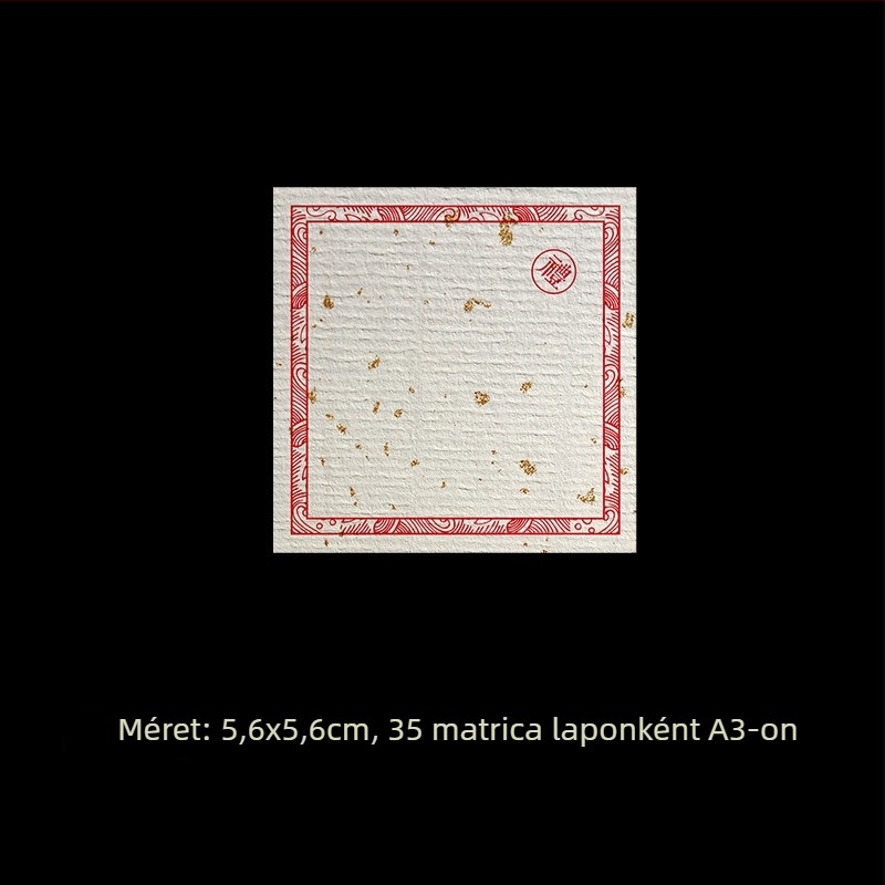 Üres kézzel írt címke matricaszett – bevont papír, különböző méretek, öntapadós, testreszabható