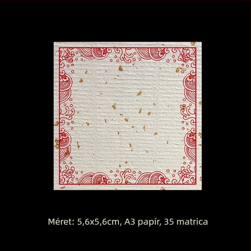 Üres kézzel írt címke matricaszett – bevont papír, különböző méretek, öntapadós, testreszabható