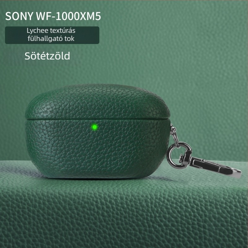 Prémium lychee-textúrájú védőtok a Sony WF-1000XM5-höz