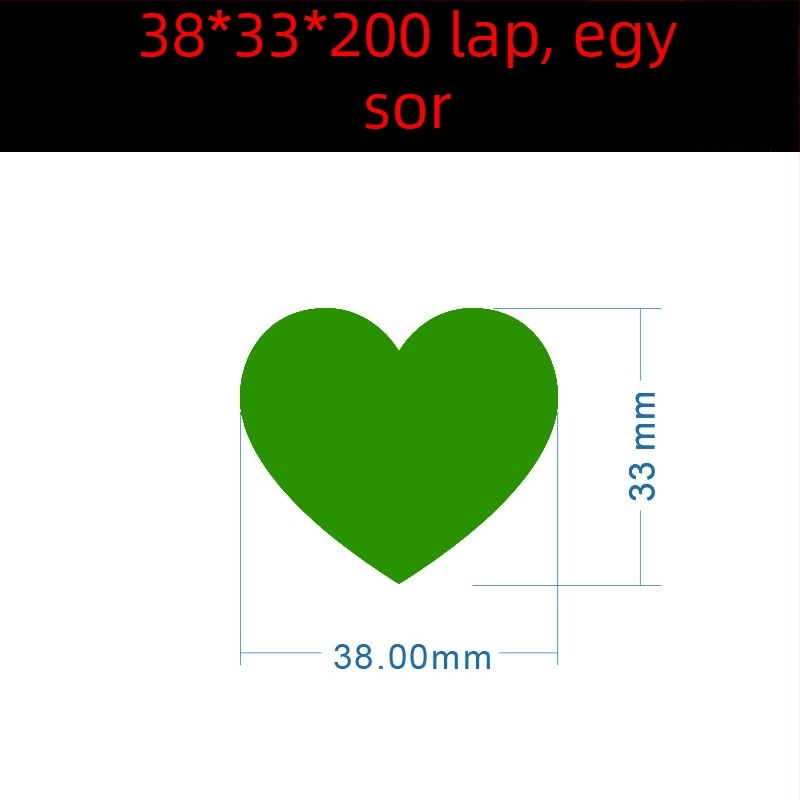 Színes kézírásos nagy szív alakú matrica – rajzfilmszerű öntapadós névjegy, Wright Riley, anyag: bevont papír ragasztó, testre szabható, ideális ajándék