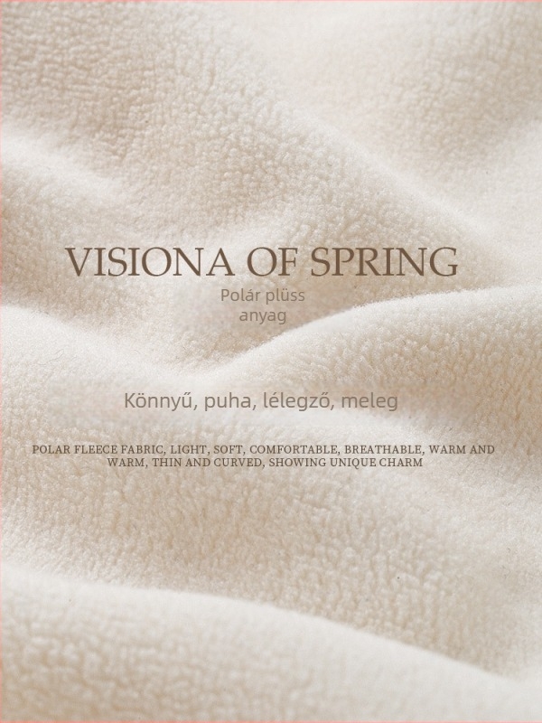 Női fleeceszővel bélelt kapucnis kardigán, pamut-poliészter anyag, cipzáras lezárás, karcsú szabás, ingázó stílus