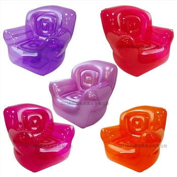 Átlátszó felfújható kanapé kültéri kempingezéshez, egyszemélyes kanapé, környezetbarát PVC, 0.35 mm vastagság, 2.4 kg tömeg, felnőtteknek