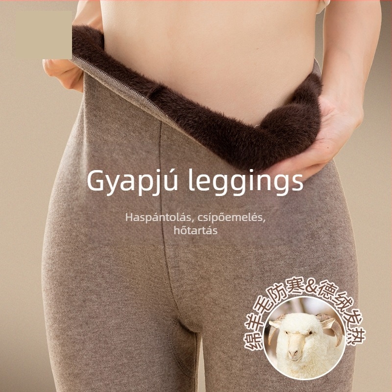 Gyapjú nadrág fleece béléssel, uniszex – vastag és meleg téli viselet