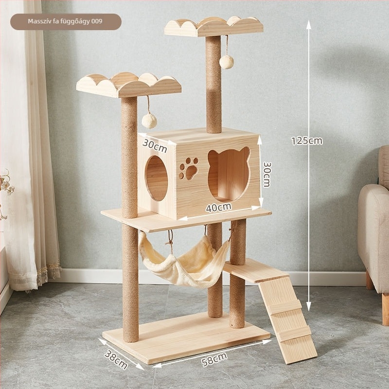 Macskák számára készült mászókeret flanel anyagból, macska fészek, Sheng bangrong márka, eredet Kína