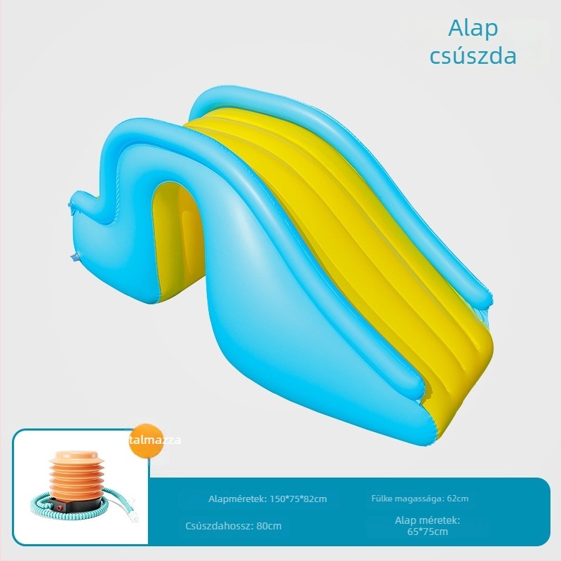 Medencéhez való felfújható csúszda – anti-rollover, PVC, márka Mumu Fish, modell Inflatable Slide, helyszíni szórakoztatásra és úszósportokra