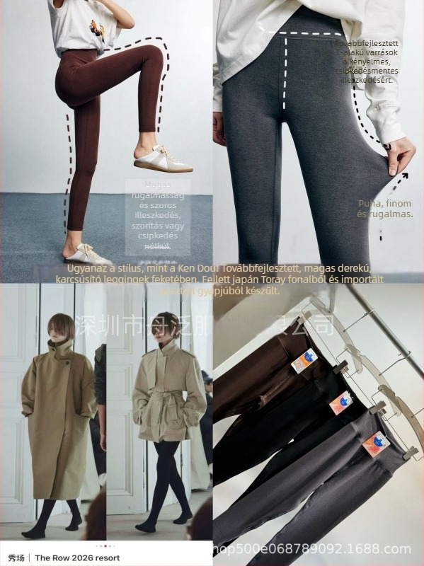 Női meleg bársonyos magas derekú leggings, jóga nadrág, téli 2025 új stílus, popsiformáló hatás, kényelmes viselet