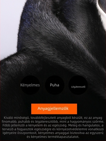 Férfi kapucnis műmink kabát, téli időszakra, cipzárral