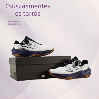 Túra cipő – (lélegző hálós belső, EVA felsőrész, PU középtalp, csúszásmentes gumitalp, elöl kötős)