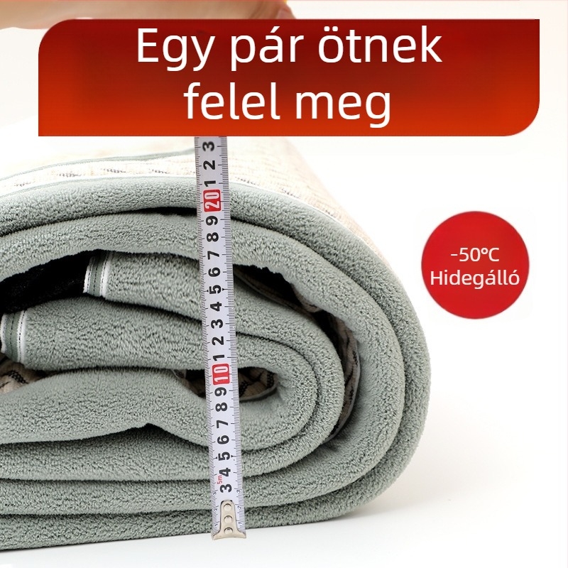 Férfi melegítő nadrág fleece béléssel, háromrétegű, extrán vastag, velúr bélés, grafén térdvédő betétekkel