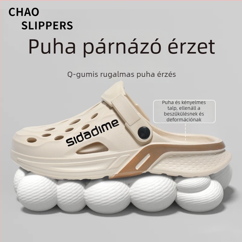 Férfi EVA szandál, koreai stílusú kültéri használatra, felső EVA, talp EVA, talpbetét EVA, lapos sarok