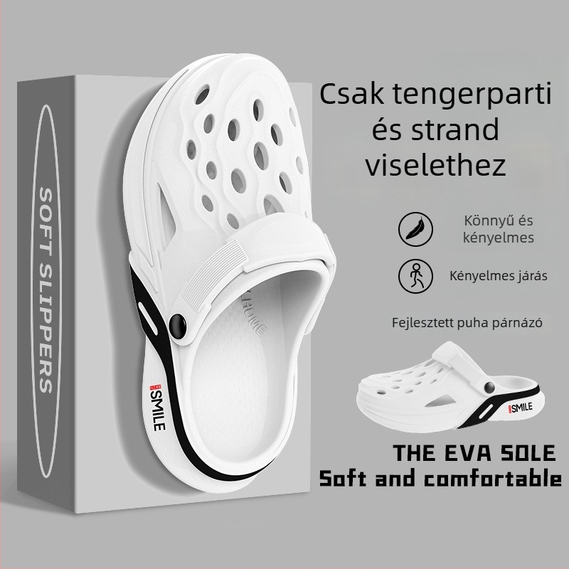 Férfi EVA szandál, koreai stílusú kültéri használatra, felső EVA, talp EVA, talpbetét EVA, lapos sarok