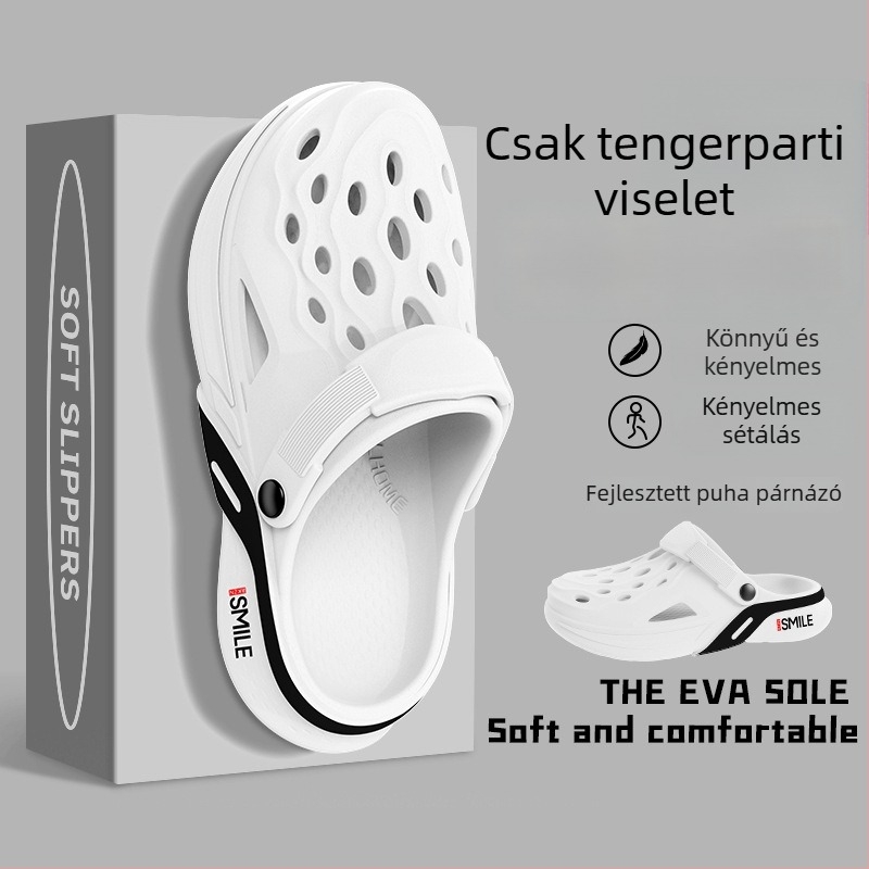 Férfi EVA szandál, koreai stílusú kültéri használatra, felső EVA, talp EVA, talpbetét EVA, lapos sarok