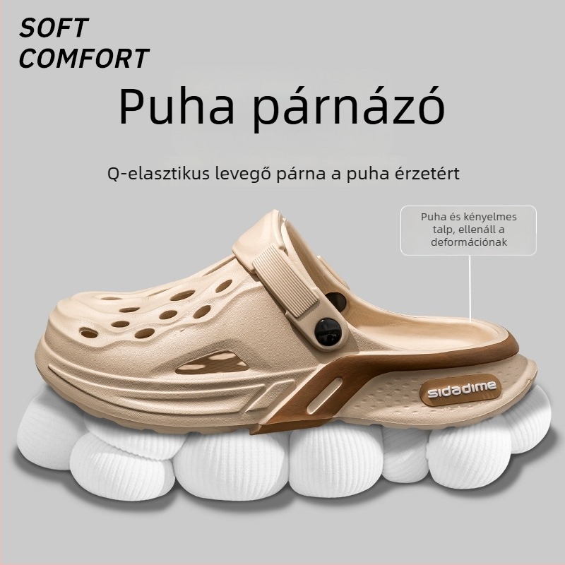 Férfi EVA szandál, koreai stílusú kültéri használatra, felső EVA, talp EVA, talpbetét EVA, lapos sarok