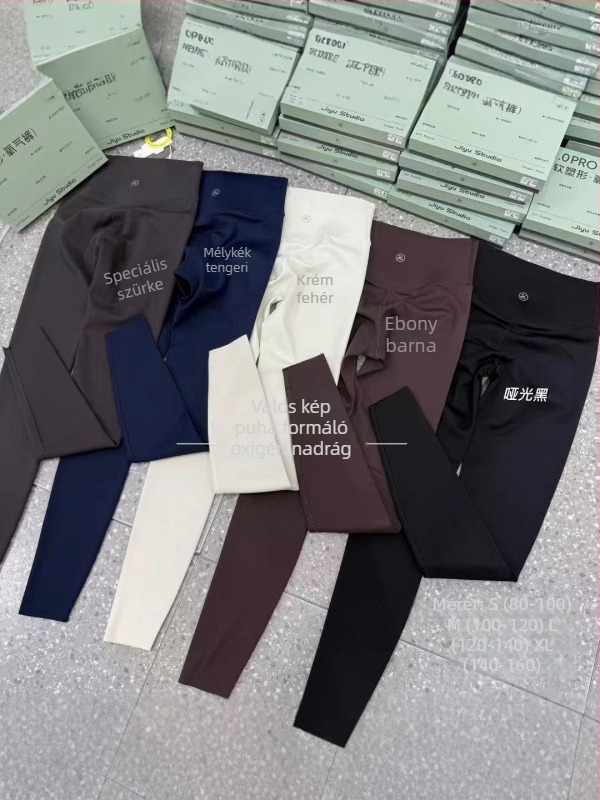 Ji yu Női leggings nylon/spandex, kilencpontos hossz, szoros fazon, magas rugalmasság, mintázat betűkkel-számokkal