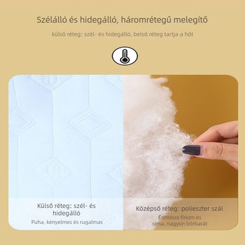 Baba téli pamutból készült háromrétegű top, V-nyakú külső kardigán