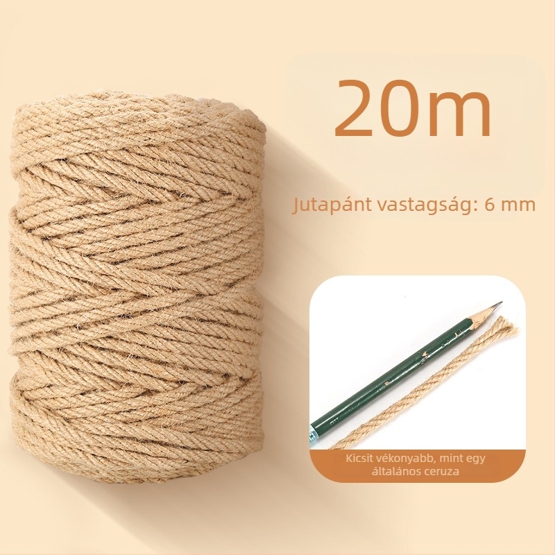 Macska DIY sisál kötél karcolóoszlop és kapaszkodó keret – karcolásálló, aranyos stílus, Pillar Bird márka