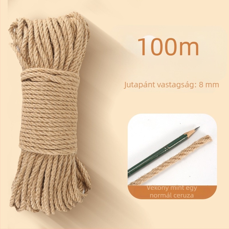 Macska DIY sisál kötél karcolóoszlop és kapaszkodó keret – karcolásálló, aranyos stílus, Pillar Bird márka