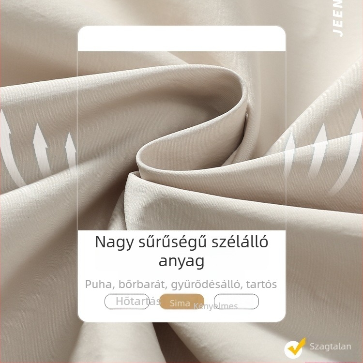 Férfi őszi corduroy bomber kabát magas galléval, munkaruházati stílusban, laza szabású