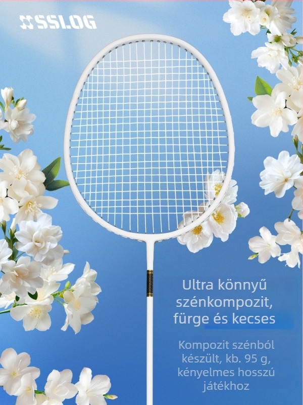Saisilon karbon- és-kompozit ütő, súly 95–100 g, markolat G5, típus egyenes, groove edge guard