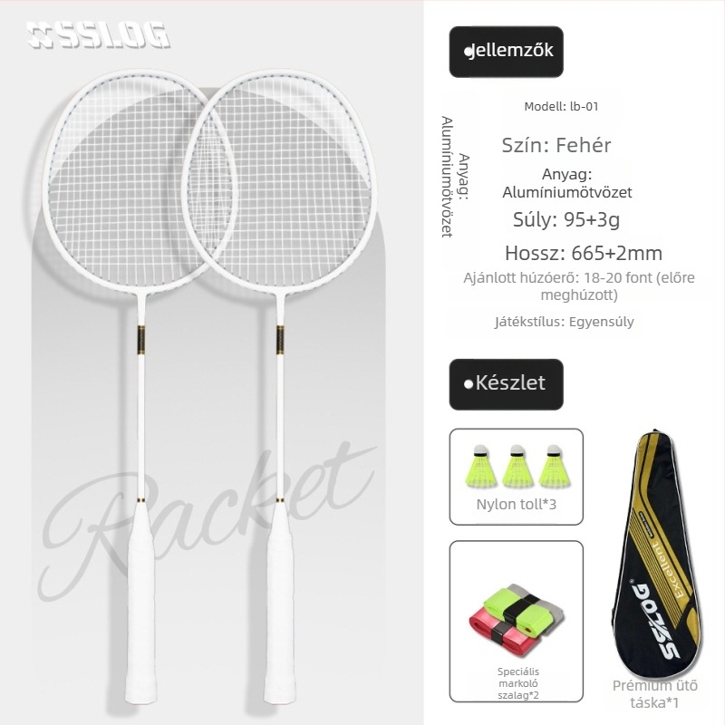Saisilon karbon- és-kompozit ütő, súly 95–100 g, markolat G5, típus egyenes, groove edge guard