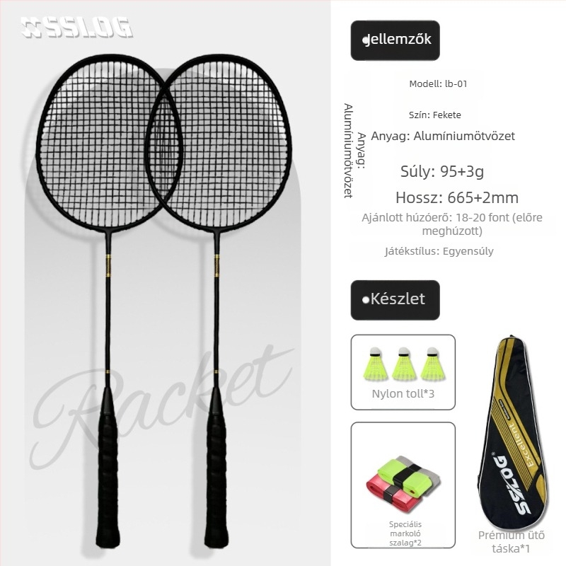 Saisilon karbon- és-kompozit ütő, súly 95–100 g, markolat G5, típus egyenes, groove edge guard