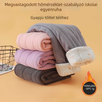 Gyermekek téli meleg nadrág, 95% poliészter, uniszex, középmagas derék, 8 évesnél idősebbeknek