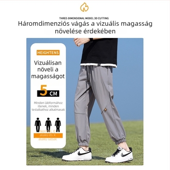 Férfi Ice Silk casual nadrág nyárra – lazán szabott, gyors száradás, 90% nejlon