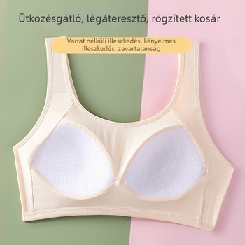 Új melltartó tinédzsereknek jégselyemből, váll nélkül, rögzített kosárral