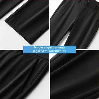 Férfi casual nadrágok, könnyű szövet, nagy rugalmasság, középmagas derék, laza szabású