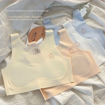 7–14 éves lányoknak seamless edző melltartó, ice silk, lélegző, nylon 90–95%