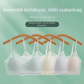 Tinédzser sportmelltartó, mellény-stílus, nylon anyagból, vékony formázott kosarakkal pamut béléssel, acélhurok nélkül, lélegző és kényelmes