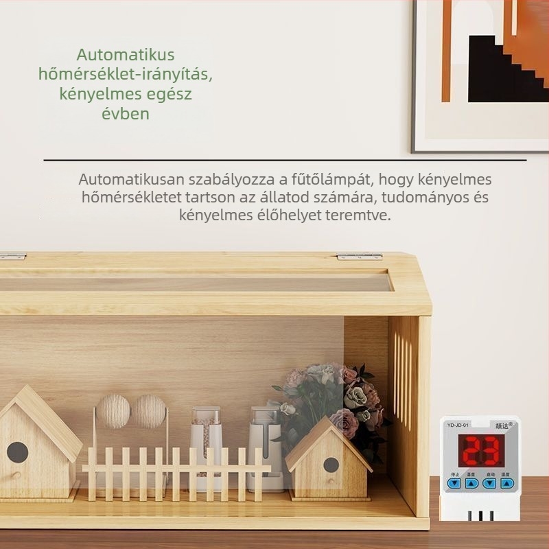 Fából készült hörcsögtenyésztő inkubátor ketrec