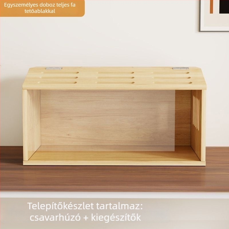 Fából készült hörcsögtenyésztő inkubátor ketrec