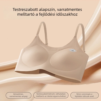 II. stádiumú kamisol melltartó lányoknak, varrat nélküli kosár, rögzített kosár