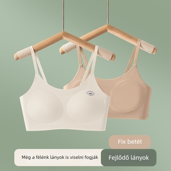 II. stádiumú kamisol melltartó lányoknak, varrat nélküli kosár, rögzített kosár