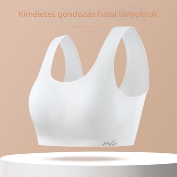 Modál anyagú tinédzser lányoknak melltartó, varrat nélküli, teljes kosár, rögzített dupla vállpántok, légáteresztő kényelem