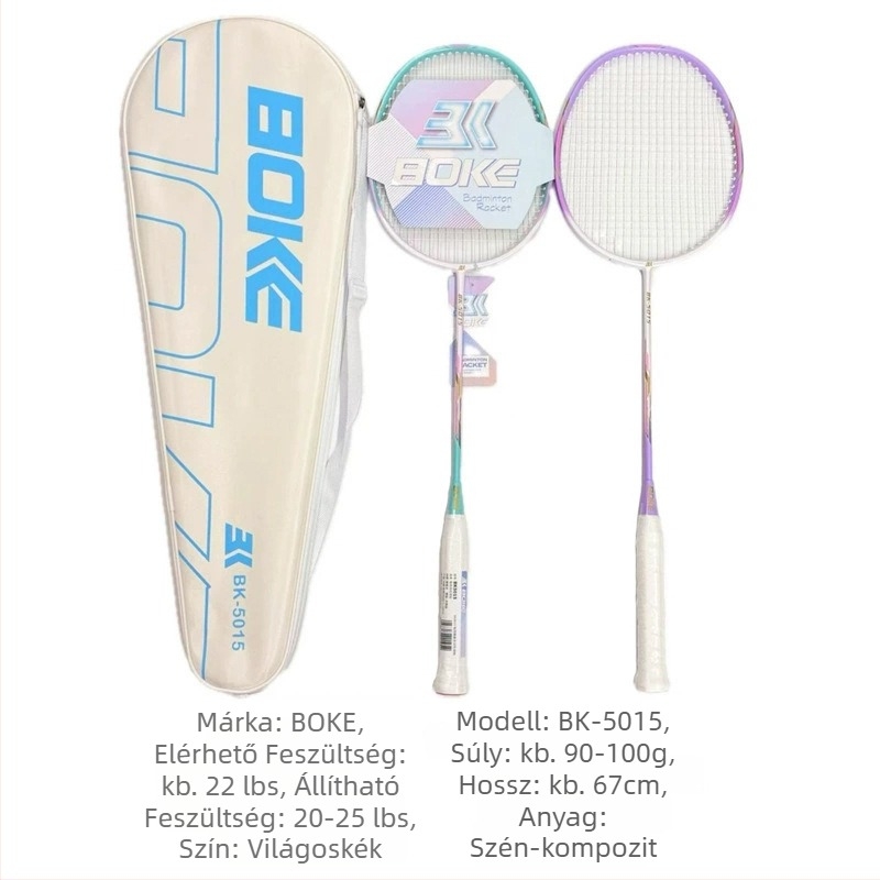 Platinum tollaslabda ütő, karbon-kompozit váz, súly 95–100 g, markolat vastagsága G1, rúdszilárdság közepes
