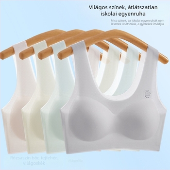 Második fejlesztési szakaszban lévő lányoknak készült melltartó, vest-stílus, teljes kosár