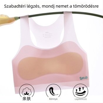 Lányoknak szóló sportos alsóruha, pubertás 1. szakasza, 9–13 éveseknek, nylon anyag, rögzített dupla vállpántok, lélegző és kényelmes