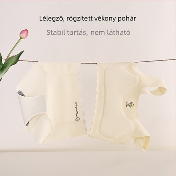 Modal anyagú edzőmelltartó készlet lányoknak, mellény-stílus, 1/2 kosár, varrat nélküli, légáteresztő