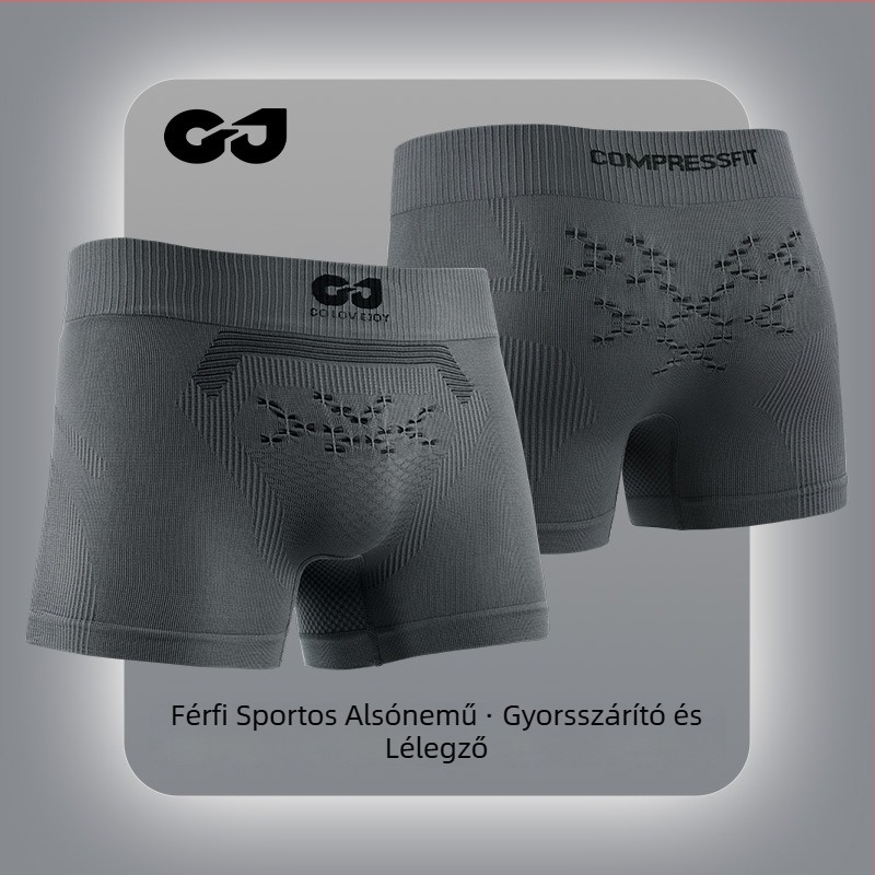 Férfi kültéri sportalsó – légáteresztő, gyorsan száradó, varrás nélküli, magas derekú, testformázó