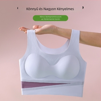 Edzőmelltartó lányoknak 10–18 éveseknek, varrás nélküli, nylon anyag, teljes kosár habos belsővel, fix dupla vállpántok