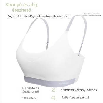 Varrat nélküli sportmelltartó lányoknak serdülőkorban, iskolás korban