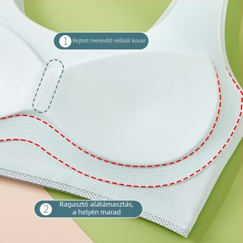 Vékony ice-silk melltartó lányoknak fejlődési szakaszában, vékony formázott kosár, rögzített vállpántok, nylon anyag